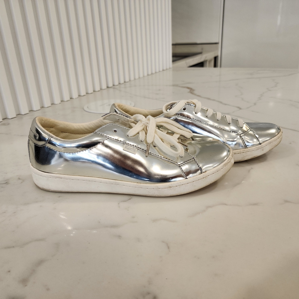 Silver Metallic Sneakers